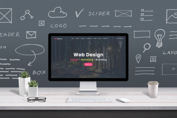 Web-design-concept-with-computer-display